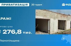 Гаражі на приватизаційному аукціоні