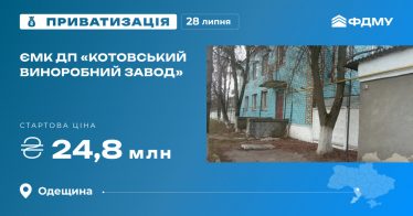 ЄМК ДП «Котовський виноробний завод» на приватизаційному аукціоні